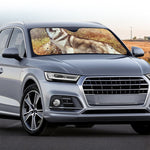 Vintage Alaskan Malamute Print Car Windshield Sun Shade