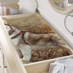 Vintage Alaskan Malamute Print Changing Pad Cover