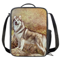 Vintage Alaskan Malamute Print Crossbody Lunch Bag