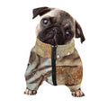 Vintage Alaskan Malamute Print Dog Zip Up Jacket