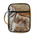 Vintage Alaskan Malamute Print Front Pocket Bible Bag
