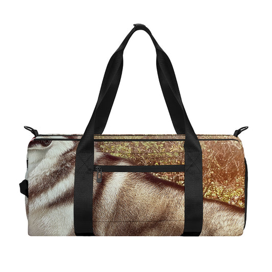 Vintage Alaskan Malamute Print Gym Bag