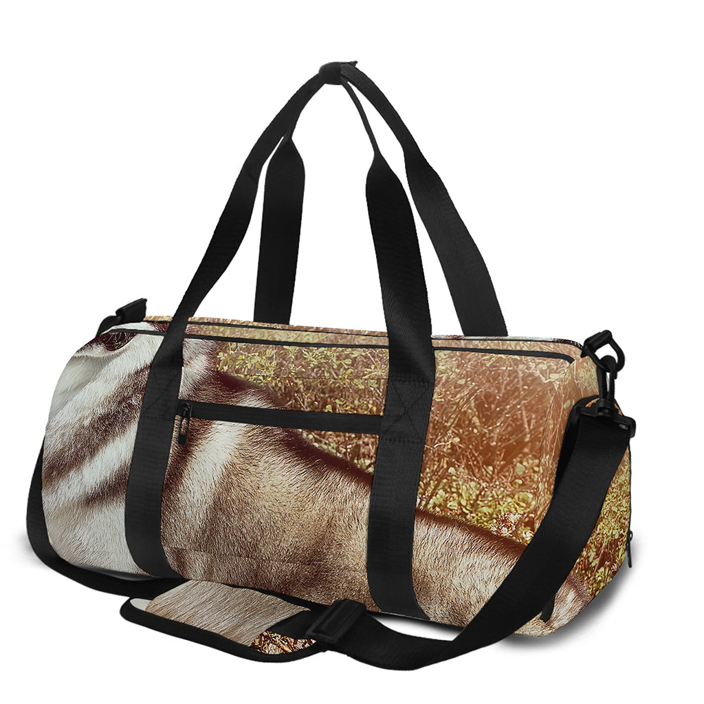 Vintage Alaskan Malamute Print Gym Bag