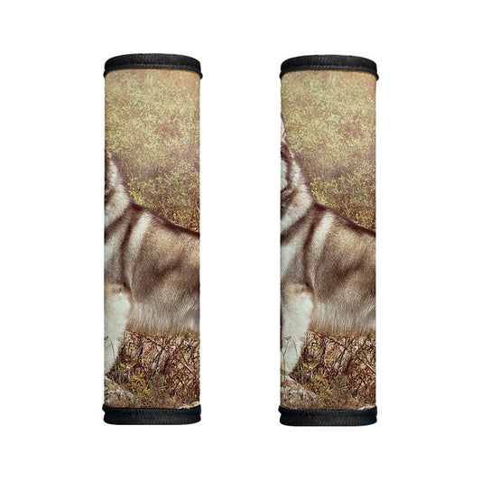 Vintage Alaskan Malamute Print Handle Covers