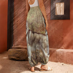 Vintage Alaskan Malamute Print Harem Pants