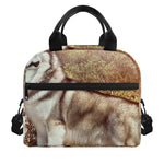 Vintage Alaskan Malamute Print Insulated Lunch Bag