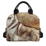 Vintage Alaskan Malamute Print Insulated Lunch Bag