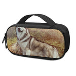 Vintage Alaskan Malamute Print Insulin Cooler Travel Case