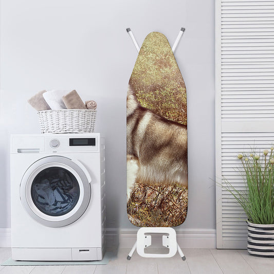 Vintage Alaskan Malamute Print Ironing Board Cover
