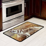 Vintage Alaskan Malamute Print Kitchen Mat