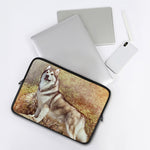 Vintage Alaskan Malamute Print Laptop Sleeve