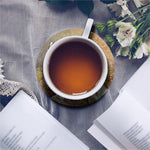 Vintage Alaskan Malamute Print Leather Coaster Set