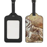 Vintage Alaskan Malamute Print Luggage Tag
