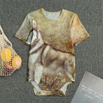 Vintage Alaskan Malamute Print Men's Bodysuit