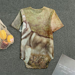 Vintage Alaskan Malamute Print Men's Bodysuit