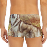 Vintage Alaskan Malamute Print Men's Short Boxer Briefs