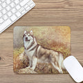 Vintage Alaskan Malamute Print Mouse Pad