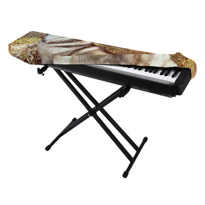 Vintage Alaskan Malamute Print Piano Keyboard Cover
