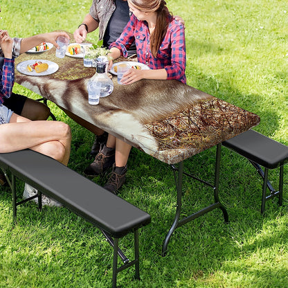 Vintage Alaskan Malamute Print Picnic Table Cover