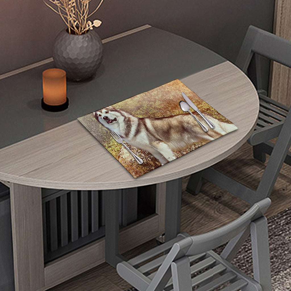 Vintage Alaskan Malamute Print Placemat