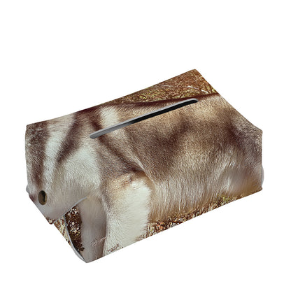 Vintage Alaskan Malamute Print Rectangle Tissue Box Cover