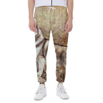 Vintage Alaskan Malamute Print Scuba Joggers