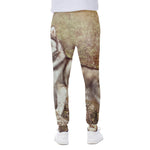Vintage Alaskan Malamute Print Scuba Joggers