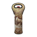 Vintage Alaskan Malamute Print Single Neoprene Wine Tote