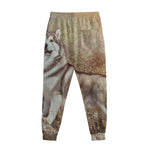 Vintage Alaskan Malamute Print Sweatpants
