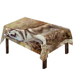Vintage Alaskan Malamute Print Tablecloth