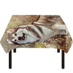 Vintage Alaskan Malamute Print Tablecloth