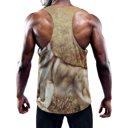 Vintage Alaskan Malamute Print Training Tank Top