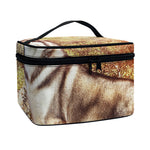 Vintage Alaskan Malamute Print Travel Makeup Bag