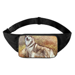 Vintage Alaskan Malamute Print Waist Bag