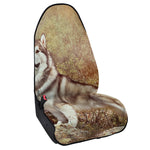 Vintage Alaskan Malamute Print Waterproof Car Seat Cover