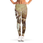 Vintage Alaskan Malamute Print Women's Leggings