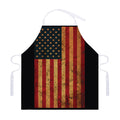 Vintage American Flag Print Adjustable Apron