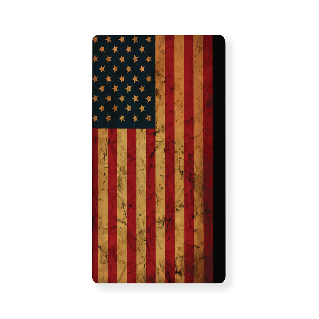 Vintage American Flag Print Baby Crib Sheet