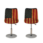 Vintage American Flag Print Bar Stool Covers