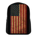 Vintage American Flag Print Casual Backpack