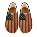 Vintage American Flag Print Casual Shoes