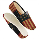 Vintage American Flag Print Casual Shoes