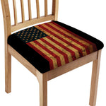 Vintage American Flag Print Chair Cushion Cover