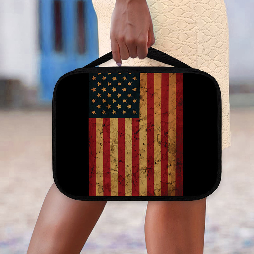 Vintage American Flag Print Classic Bible Case