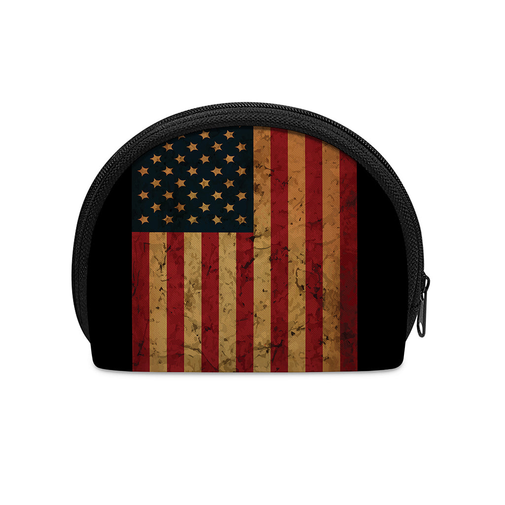 Vintage American Flag Print Coin Purse