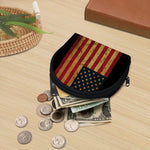 Vintage American Flag Print Coin Purse