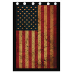 Vintage American Flag Print Curtain