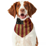 Vintage American Flag Print Dog Bandana