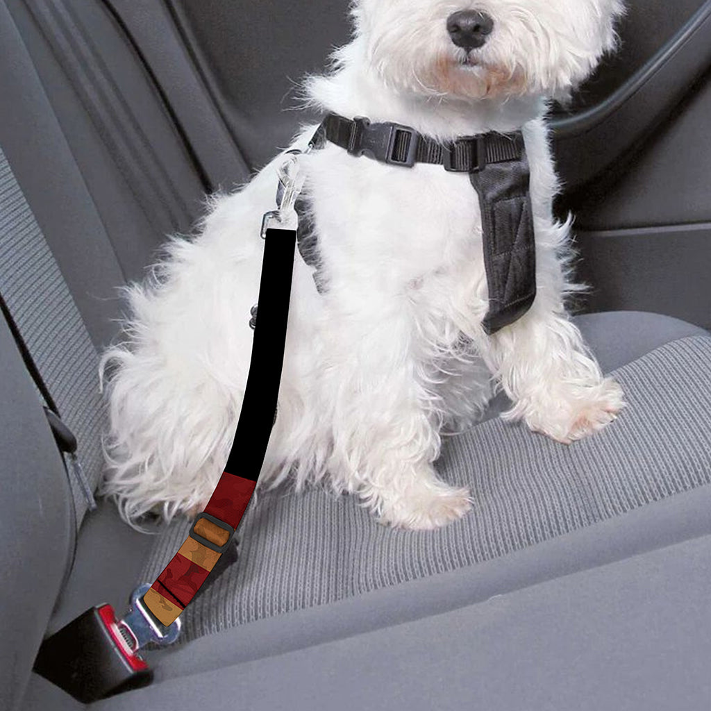 Vintage American Flag Print Dog Seat Belt
