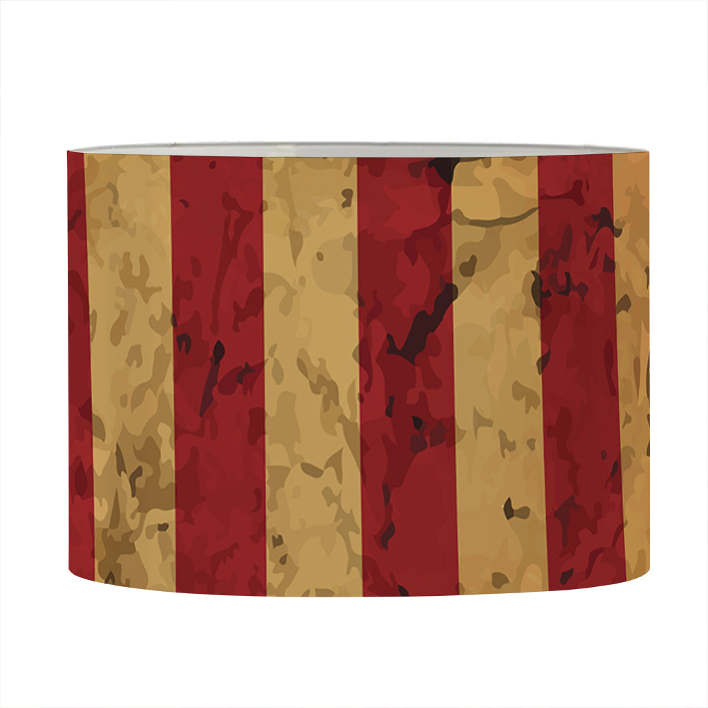 Vintage American Flag Print Drum Lamp Shade